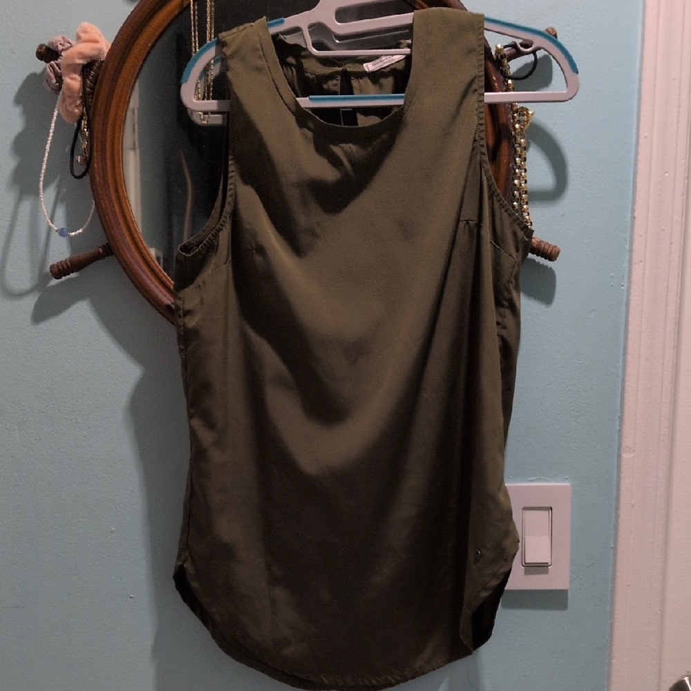 Abercrombie & Fitch Olive Green Tank Top